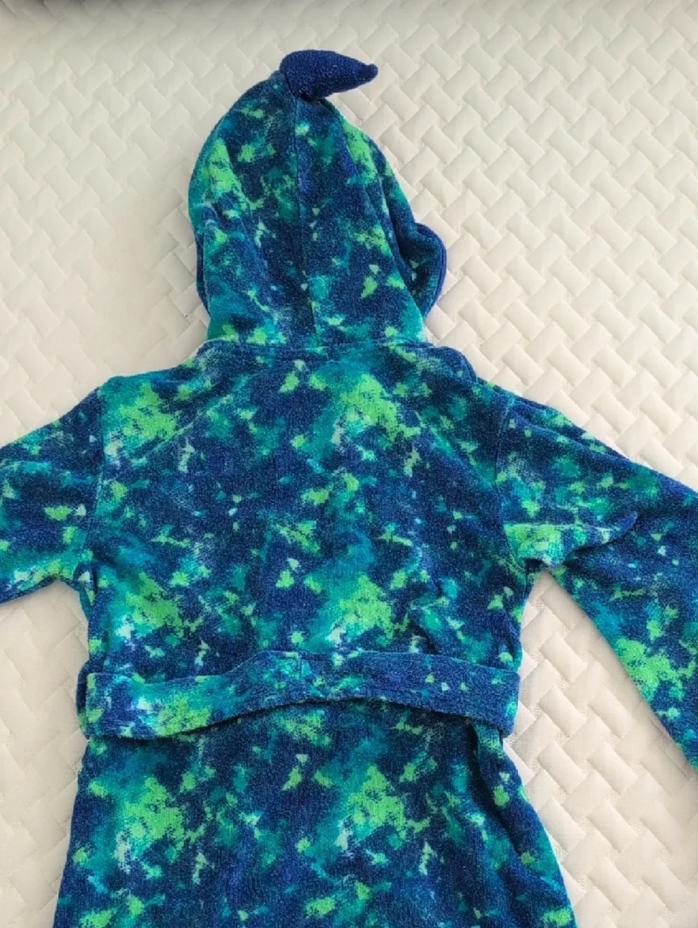 MEMBER'S MARK Hooded Monster Swim Robe in Blue & Green Size XS 4-5